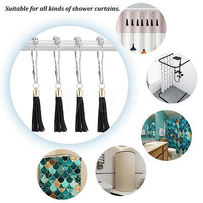   Iron Shower Curtain Rings Pendant Decoration DIY-PH0009-44-1
