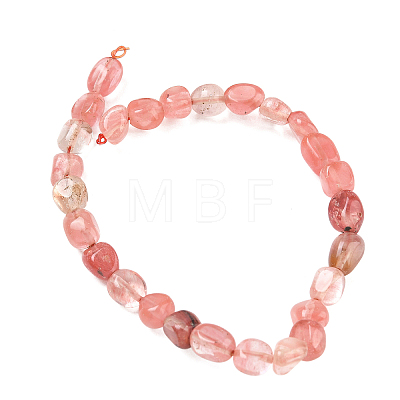 Cherry Quartz Glass Beads Strands GG-CBA9392-26-1