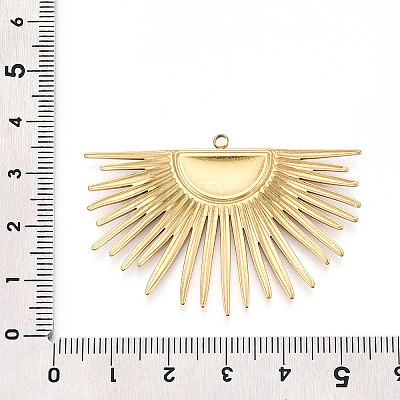 304 Stainless Steel Big Pendants STAS-N109-88G-1