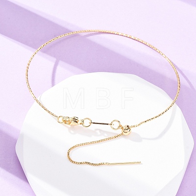 Brass Slider Adjustable Bracelet Making KK-P302-01G-1