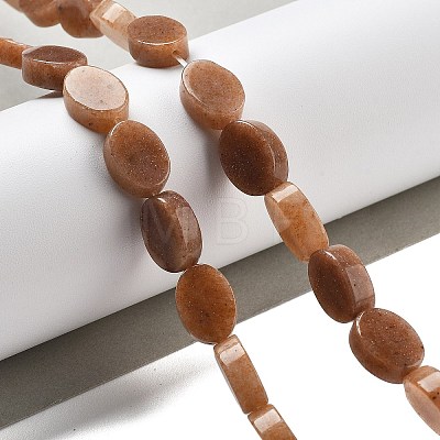 Natural Red Aventurine Beads Strands G-P559-B14-01-1