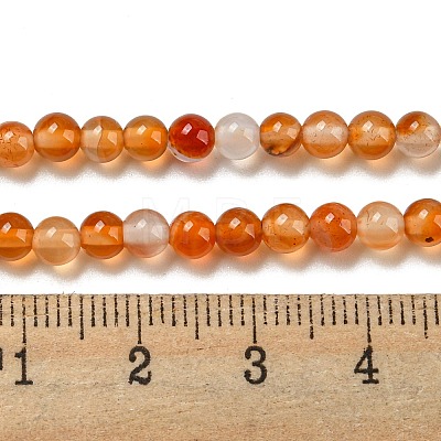 Natural Agate Beads Strands G-F417-01-4mm-1