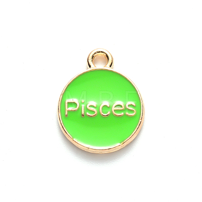 Alloy Enamel Pendants X-ENAM-S124-01A-06H-1