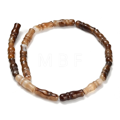 Natural Banded Agate Beads Strands G-Z144-A01-01B-1