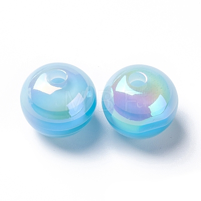 Stripe Resin Beads LS-RESI-B014-01B-01-1