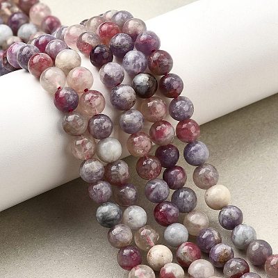 Natural Purple Red Tourmaline  Beads Strands G-N327-02A-01-1