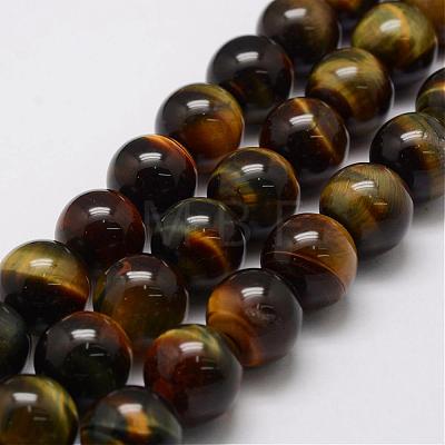 Natural Tiger Eye Bead Strands G-P230-05-10mm-1