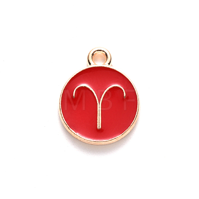 Alloy Enamel Pendants ENAM-S124-01A-07A-1