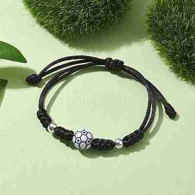 Adjustable Nylon Thread Braided Bead Bracelets BJEW-JB10079-05-1