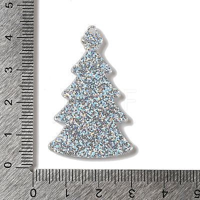 Christmas Tree Acrylic Pendants OACR-L018-01D-1