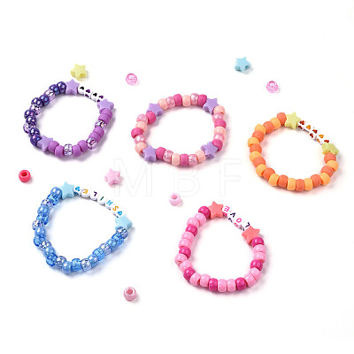 3 Boxs DIY Acrylic Beads Bracelets Making Kits DIY-YW0013-04-1