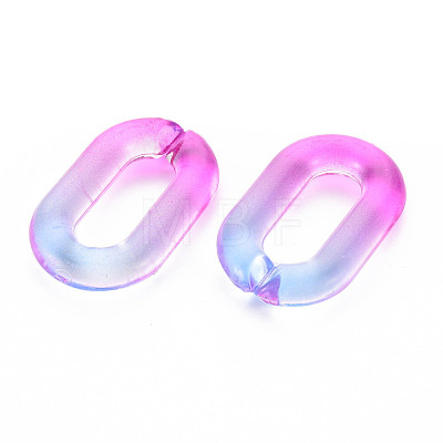 Two Tone Transparent Acrylic Linking Rings X-OACR-S036-006A-N08-1