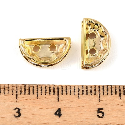 Brass Crystal Rhinestone Spacer Bars RB-T019-02A-G-1