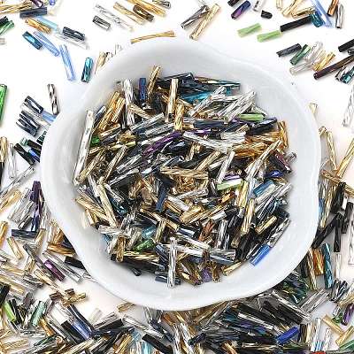 Glass Twist Bugle Beads SEED-XCP0001-43-1