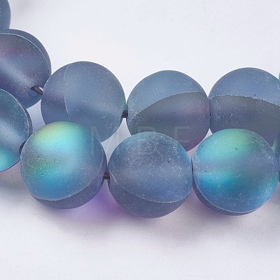 Synthetic Moonstone Beads Strands G-E468-G02-8mm-1