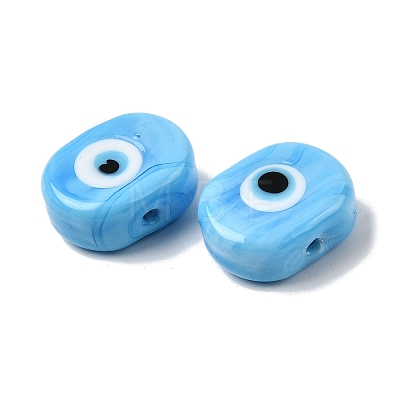 Handmade Evil Eye Lampwork Beads LAMP-G168-02-07-1
