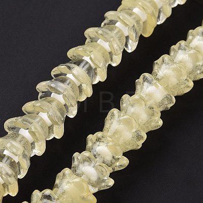 Transparent Glass Beads Strands LAMP-H061-01C-05-1