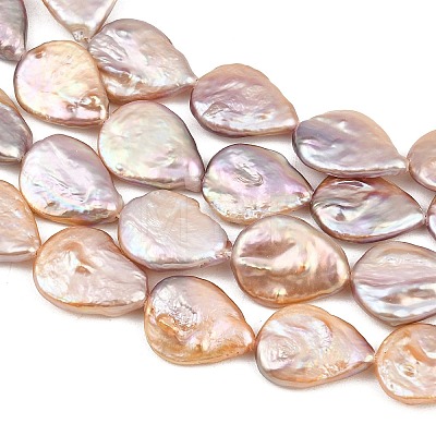 Dyed Natural Baroque Keshi Pearl Beads Strands PA-CBAFEE8-06-1