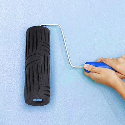 Synthetic Rubber Texture Paint Roller DIY-WH0591-632C-1
