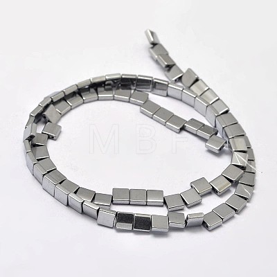Electroplate Non-magnetic Synthetic Hematite Beads Strands G-I175-16B-1