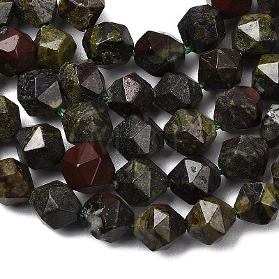 Natural Dragon Blood Beads Strands G-Z119-A17-02-1