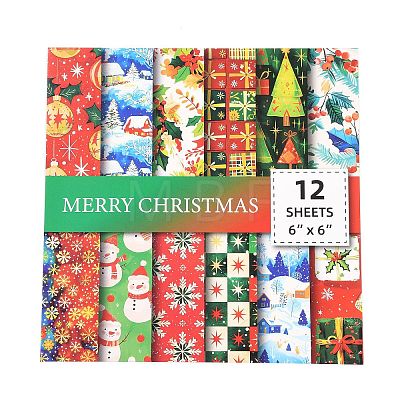 Christmas Pattern Scrapbooking Paper Pads Set STIC-C010-34A-1