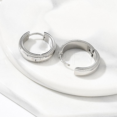 304 Stainless Steel Hoop Earrings for Women EJEW-C096-59P-1