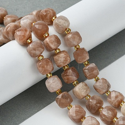 Natural Sunstone Beads Strands G-Q010-A01-01-1