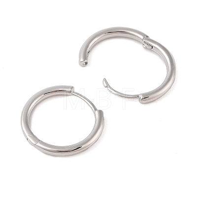 Brass Hoop Earring EJEW-Q385-01A-P-1