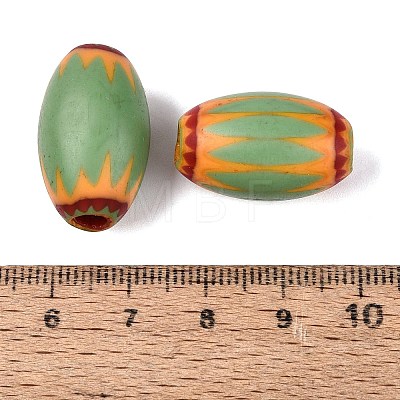 Handmade Millefiori Glass Barrel Beads LA-N002-15E-1