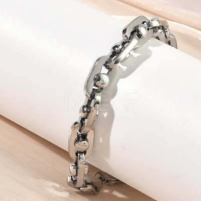201 Stainless Steel Chain Necklaces & Chain Bracelets SJEW-G087-03P-1