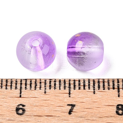 Frosted Baking Painted Glass Beads DGLA-N005-8mm-06-1