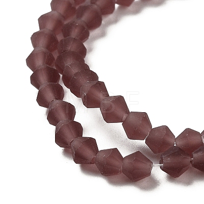 Imitate Austrian Crystal Frosted Glass Beads Strands LS-EGLA-A039-T4mm-MD05-1