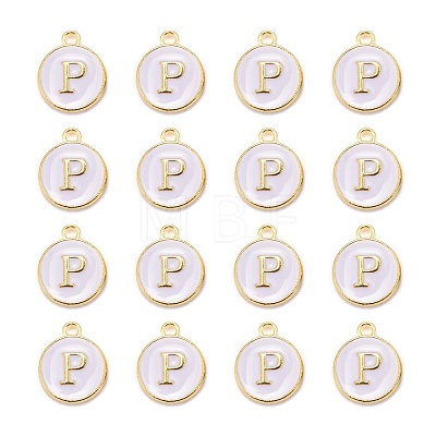 Golden Plated Alloy Charms LS-ENAM-S118-01P-1