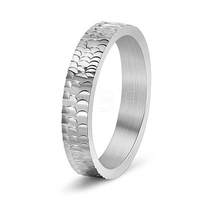 Stainless Steel Chunky Rings PW-WGDB03E-02-1