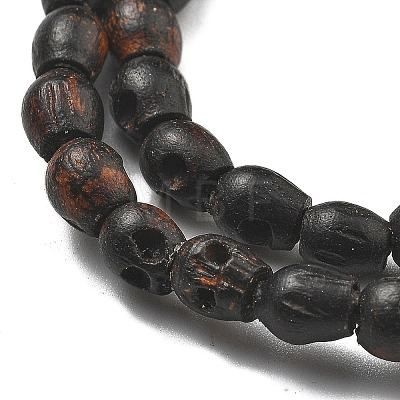 Carved Wood Beads Strands WOOD-Q060-03A-1