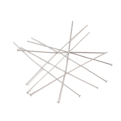 304 Stainless Steel Flat Head Pins X-STAS-Z089-03P-15-1