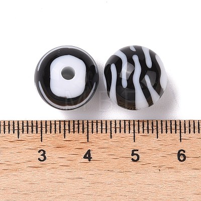 Two-tone Acrylic Beads OACR-U003-01-1