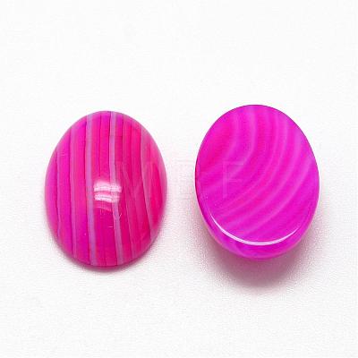 Natural Striped Agate/Banded Agate Cabochons G-R415-18x25-13-1