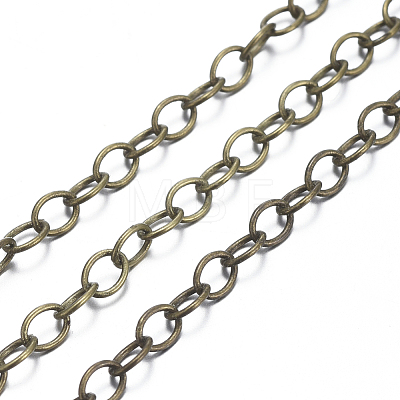 Brass Cable Chains X-CHC024Y-AB-1