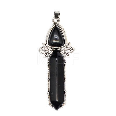 Natural Obsidian Pointed Big Pendants PW-WG9A7F3-07-1