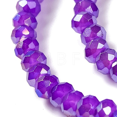 Baking Electroplate Glass Beads Strands DGLA-A039-J4mm-B05-1