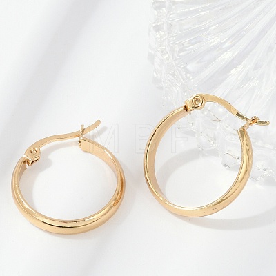 201 Stainless Steel Hoop Earrings EJEW-Q026-17G-A-1