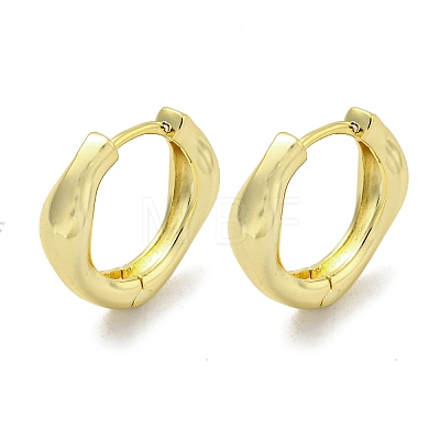 Brass Hoop Earrings EJEW-L211-010V-G-1