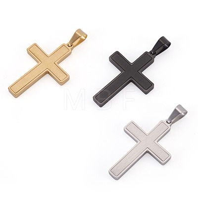 1Pc Brushed 304 Stainless Steel Pendants STAS-TADJ0001-07EB-1