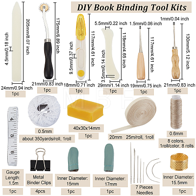 Olycraft DIY Book Binding Tool Kits DIY-OC0010-30-1