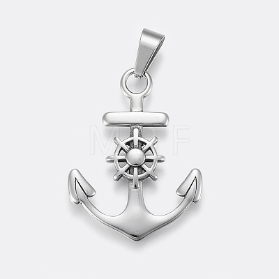 304 Stainless Steel Pendants STAS-F158-10AS-1