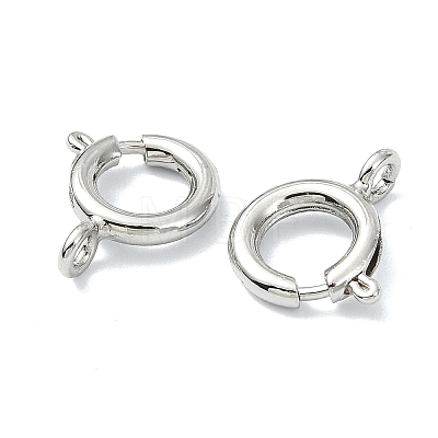 SHEGRACE Brass Spring Ring Clasps XGRPCN135-222P-1