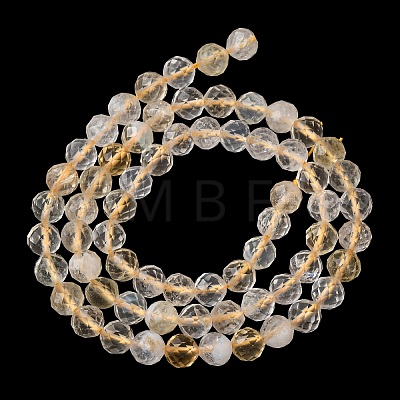 Heated Natural Citrine Beads Strands G-G927-10C-1