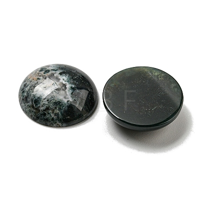 Natural Moss Agate Cabochons G-C115-02A-46-1